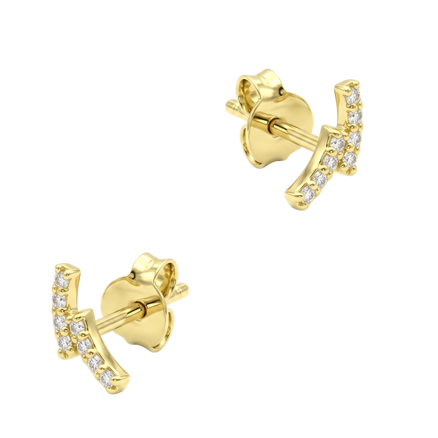 Dainty Crystal Stud Earring STS-7362