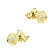 Sunburst Crystal Stud Earring STS-7381