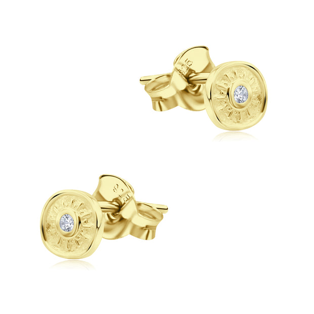 Sunburst Crystal Stud Earring STS-7381