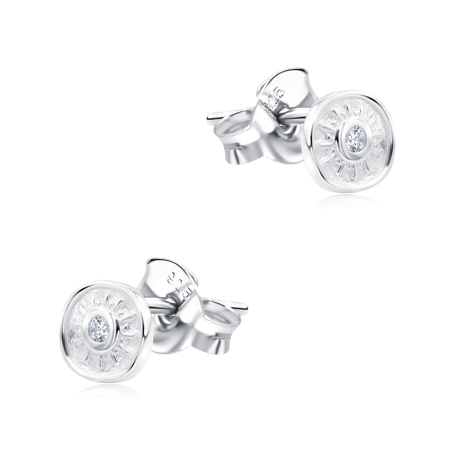 Sunburst Crystal Stud Earring STS-7381