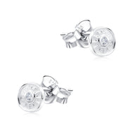 Sunburst Crystal Stud Earring STS-7381