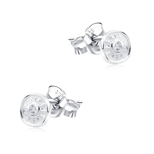 Sunburst Crystal Stud Earring STS-7381