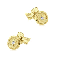 Minimal Sunray Stud Earring STS-7382