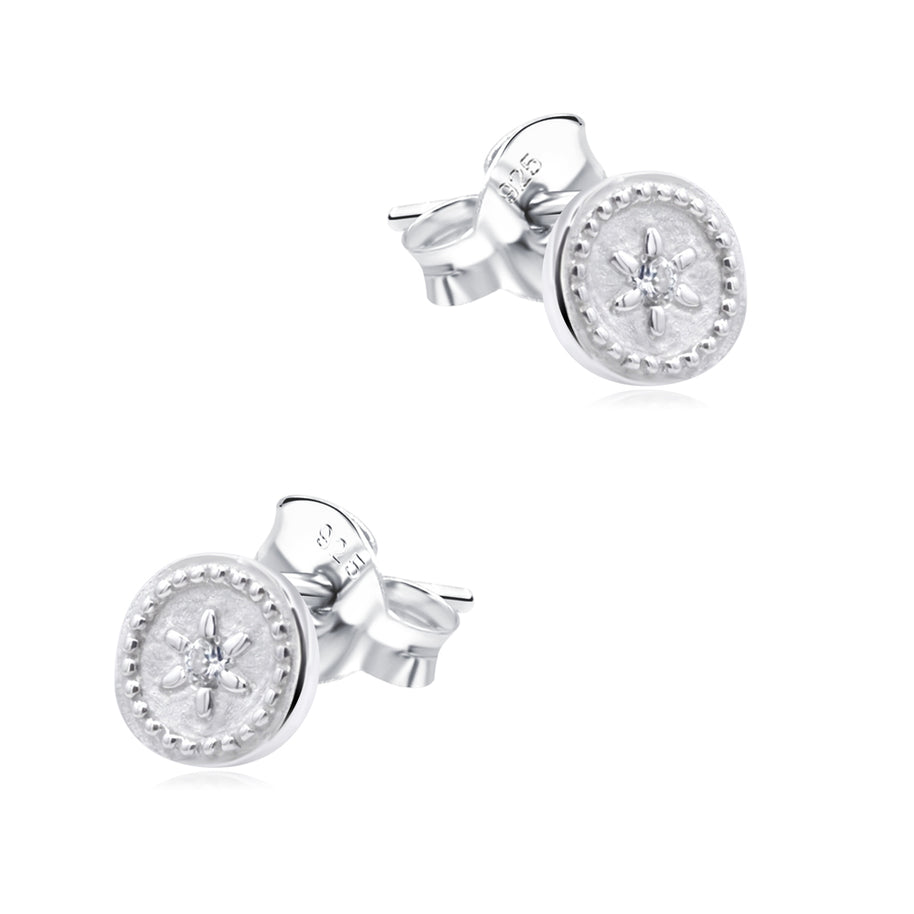Minimal Sunray Stud Earring STS-7382