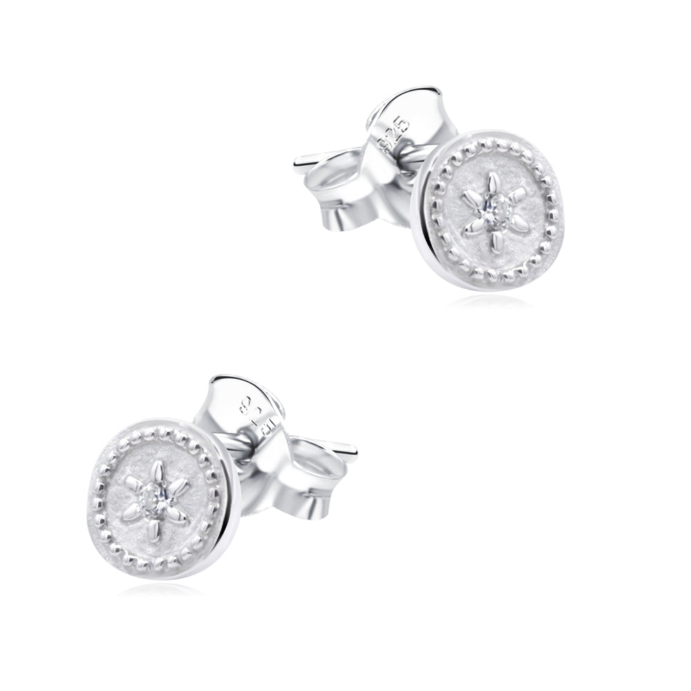 Minimal Sunray Stud Earring STS-7382