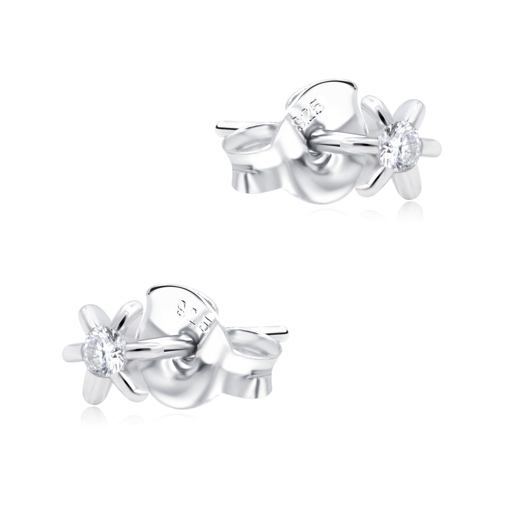 Daisy Flower CZ Stud Earring STS-7389