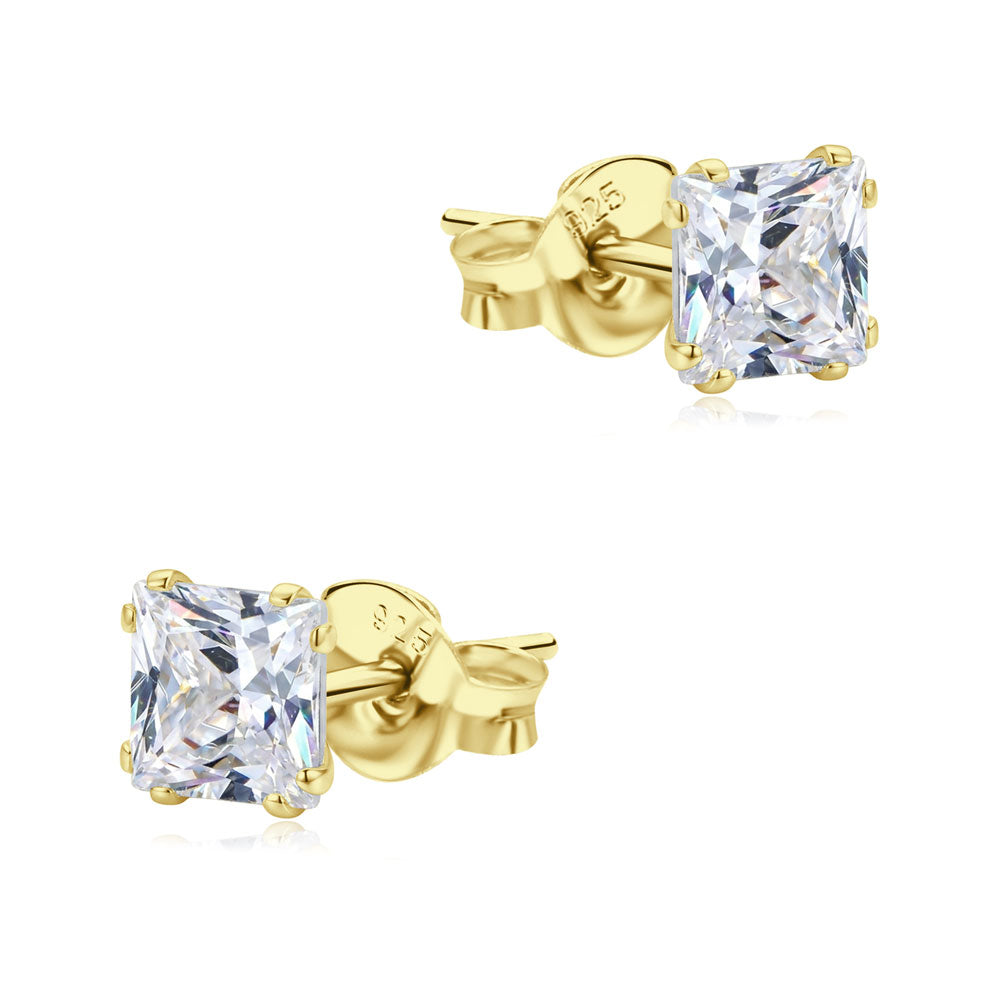 Sparkling Square Crystal Stud Earring STS-7436-5