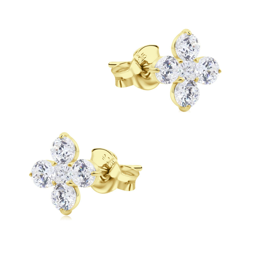Shining Crystal Bloom Stud Earring STS-7477