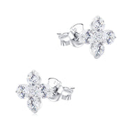 Shining Crystal Bloom Stud Earring STS-7477