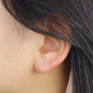 Tulip Flower CZ Stud Earring STS-7493