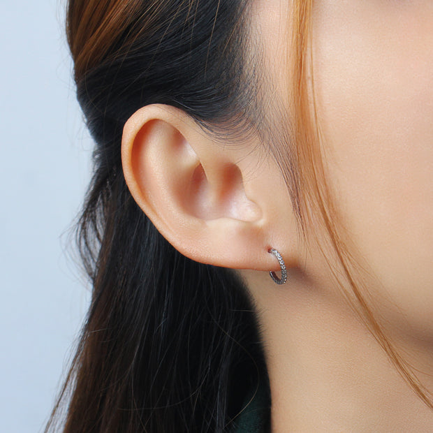 Titanium Eternity CZ Hinged Clicker TCK-004