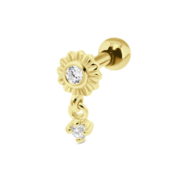 Hanging Sunflower Helix Ear Piercing TIP-3700