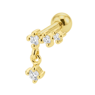 Triple Dangling Helix Ear Piercing TIP-3703