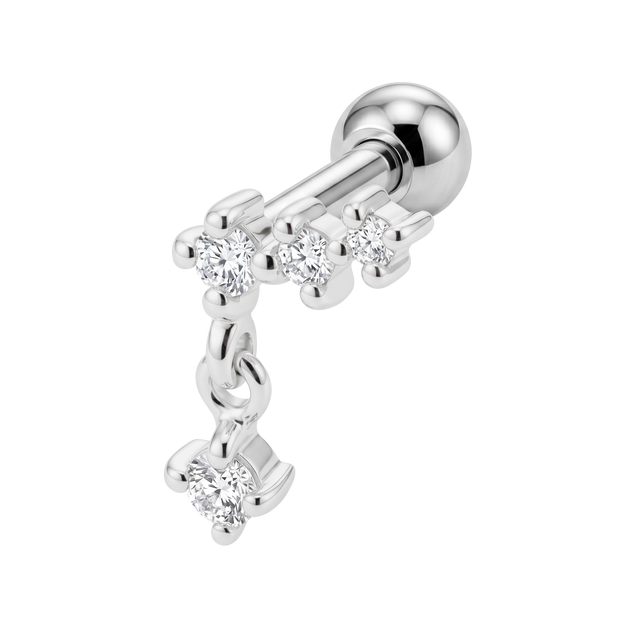 Triple Dangling Helix Ear Piercing TIP-3703