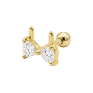Bra Shaped CZ Helix Ear Piercing TIP-3713