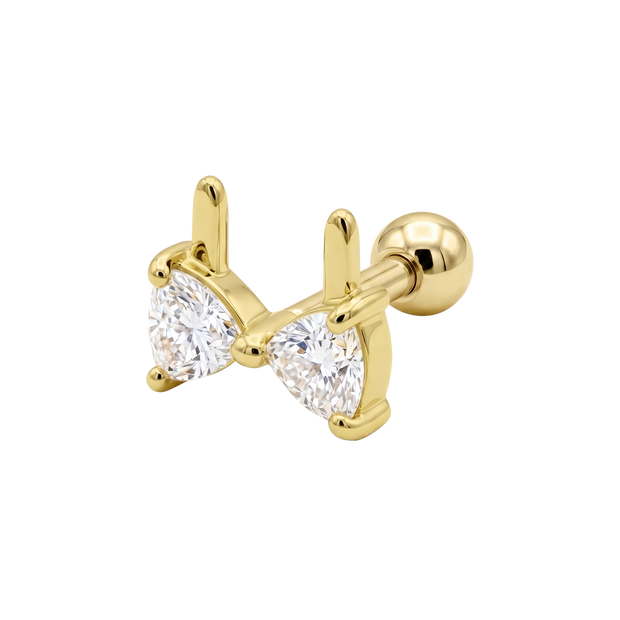 Bra Shaped CZ Helix Ear Piercing TIP-3713