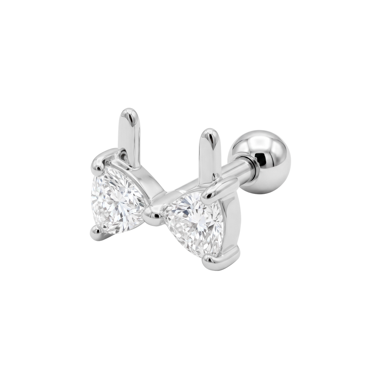 Bra Shaped CZ Helix Ear Piercing TIP-3713