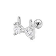 Bra Shaped CZ Helix Ear Piercing TIP-3713