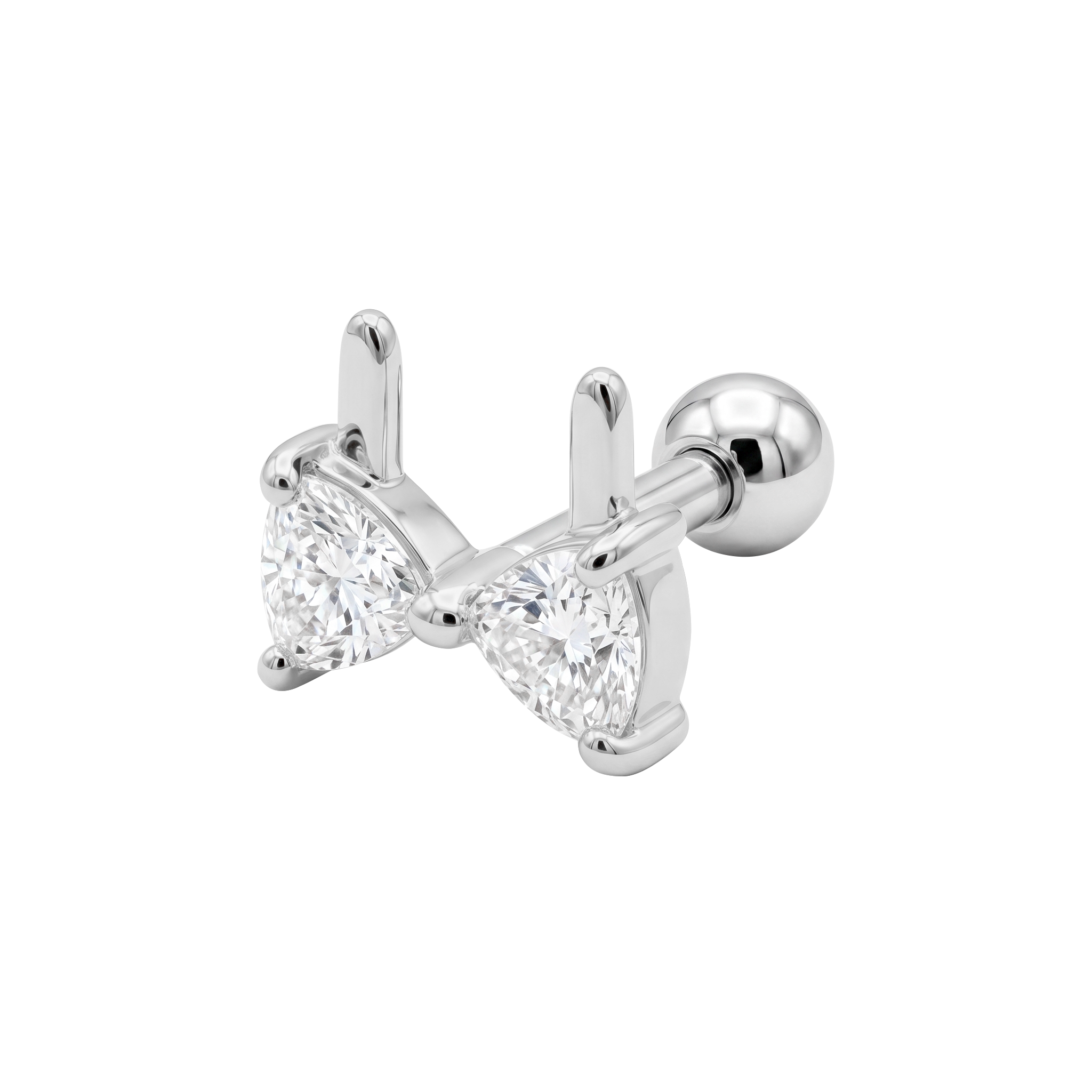 Bra Shaped CZ Helix Ear Piercing TIP-3713