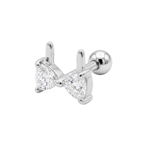 Bra Shaped CZ Helix Ear Piercing TIP-3713