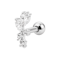 Beautiful CZ Helix Ear Piercing TIP-3734