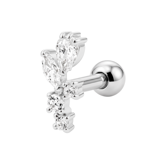 Beautiful CZ Helix Ear Piercing TIP-3734