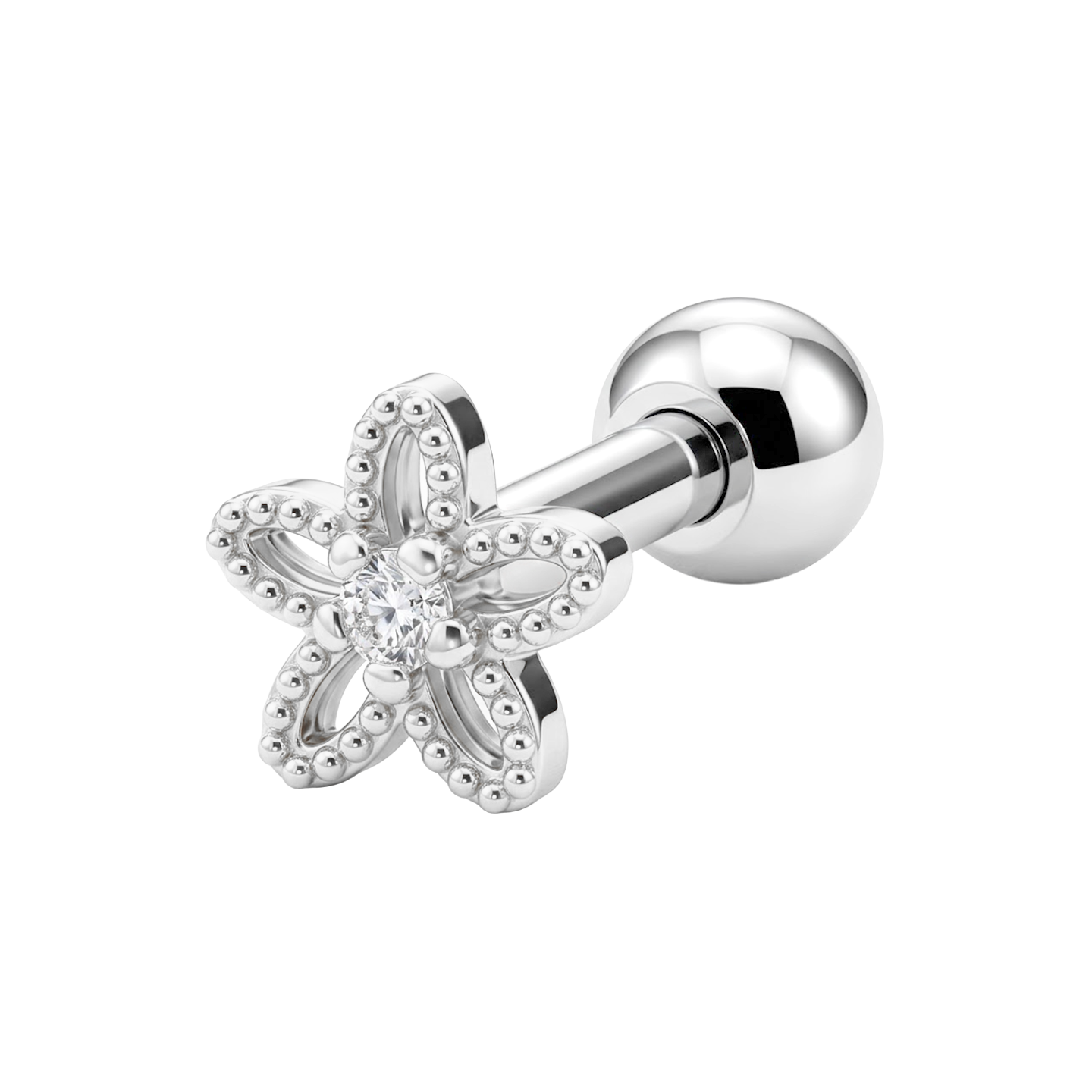 Little Flower Helix Ear Piercing TIP-3735