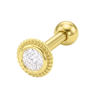 Circle CZ Helix Ear Piercing TIP-3739