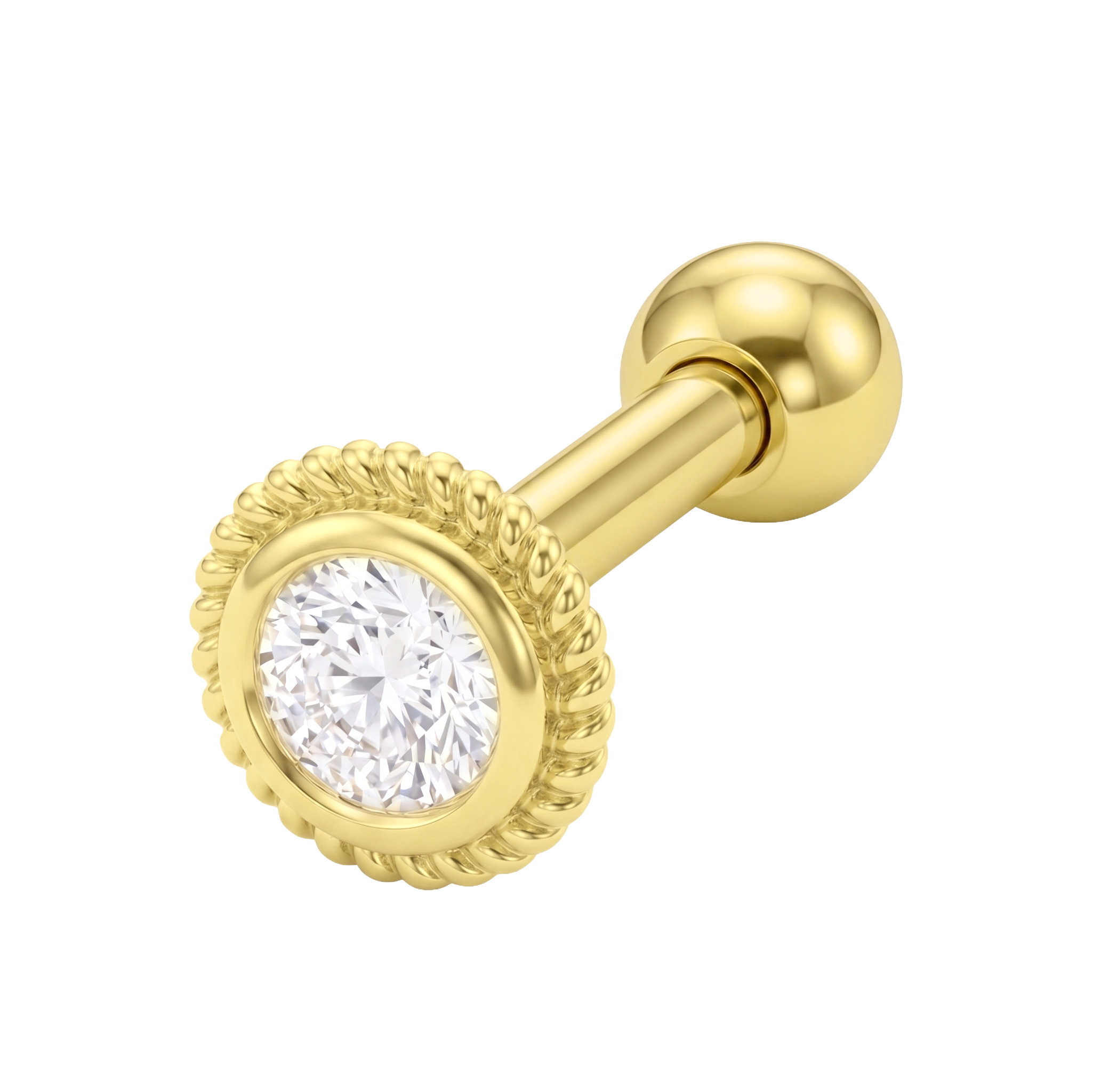 Circle CZ Helix Ear Piercing TIP-3739