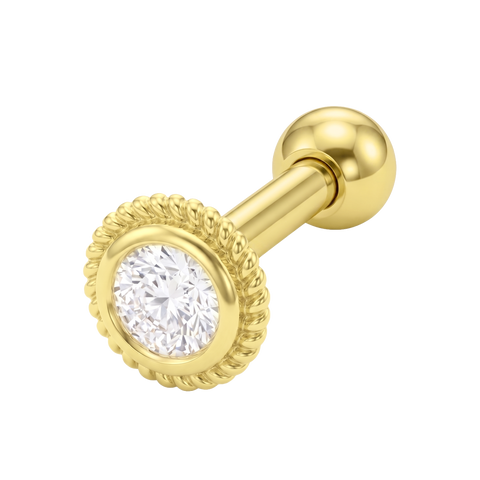 Circle CZ Helix Ear Piercing TIP-3739