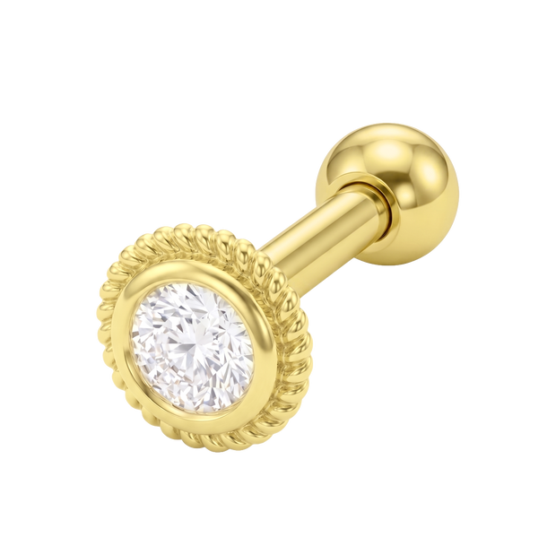 Circle CZ Helix Ear Piercing TIP-3739