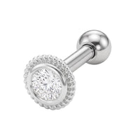 Circle CZ Helix Ear Piercing TIP-3739