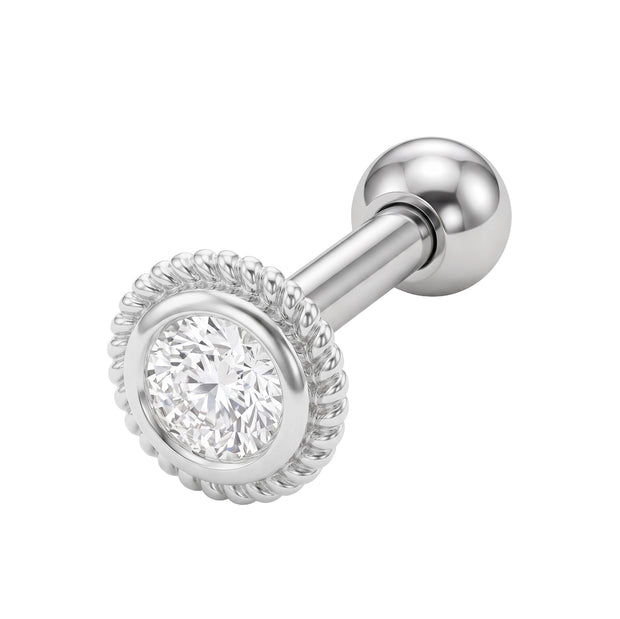 Circle CZ Helix Ear Piercing TIP-3739