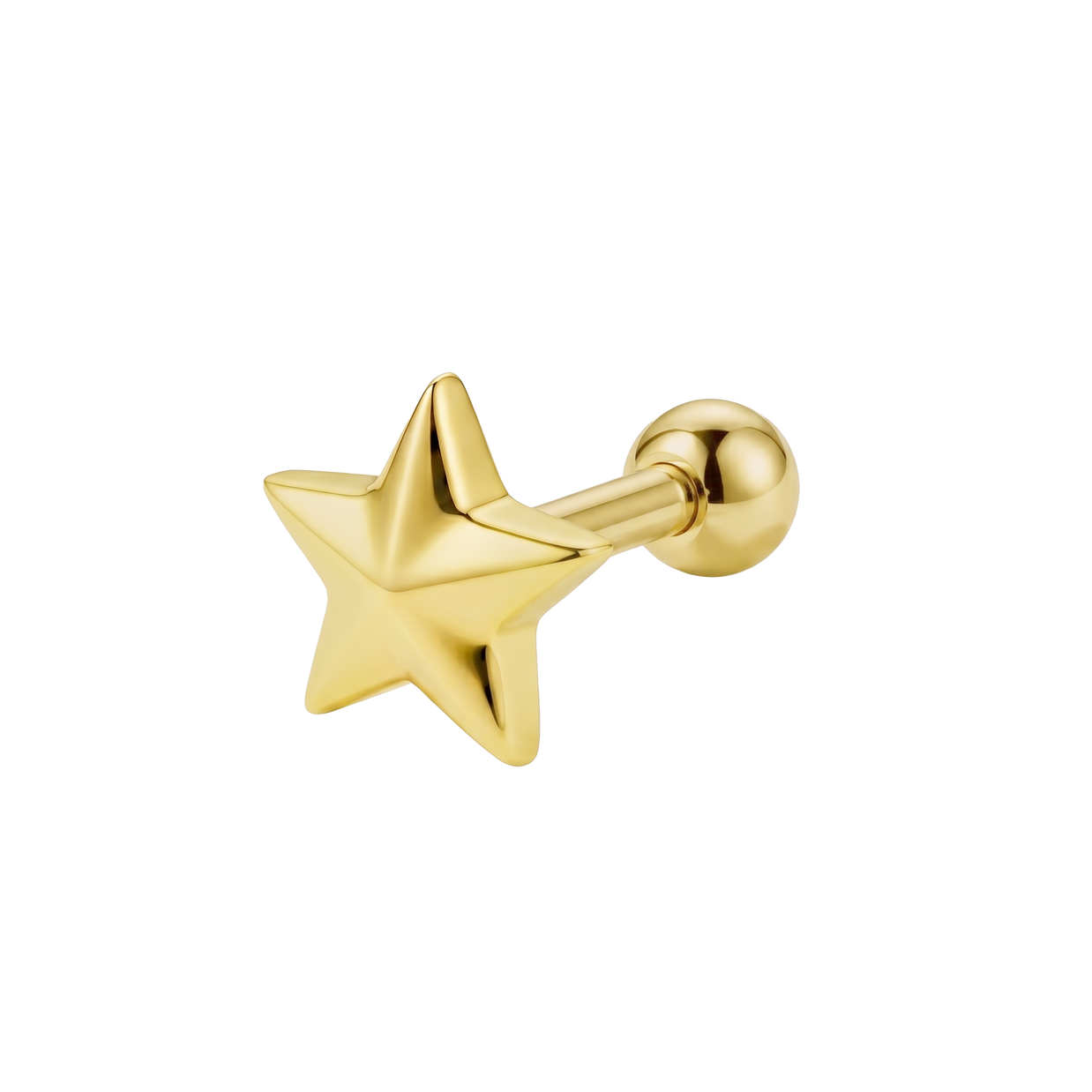 Plain Star Helix Ear Piercing TIP-3757