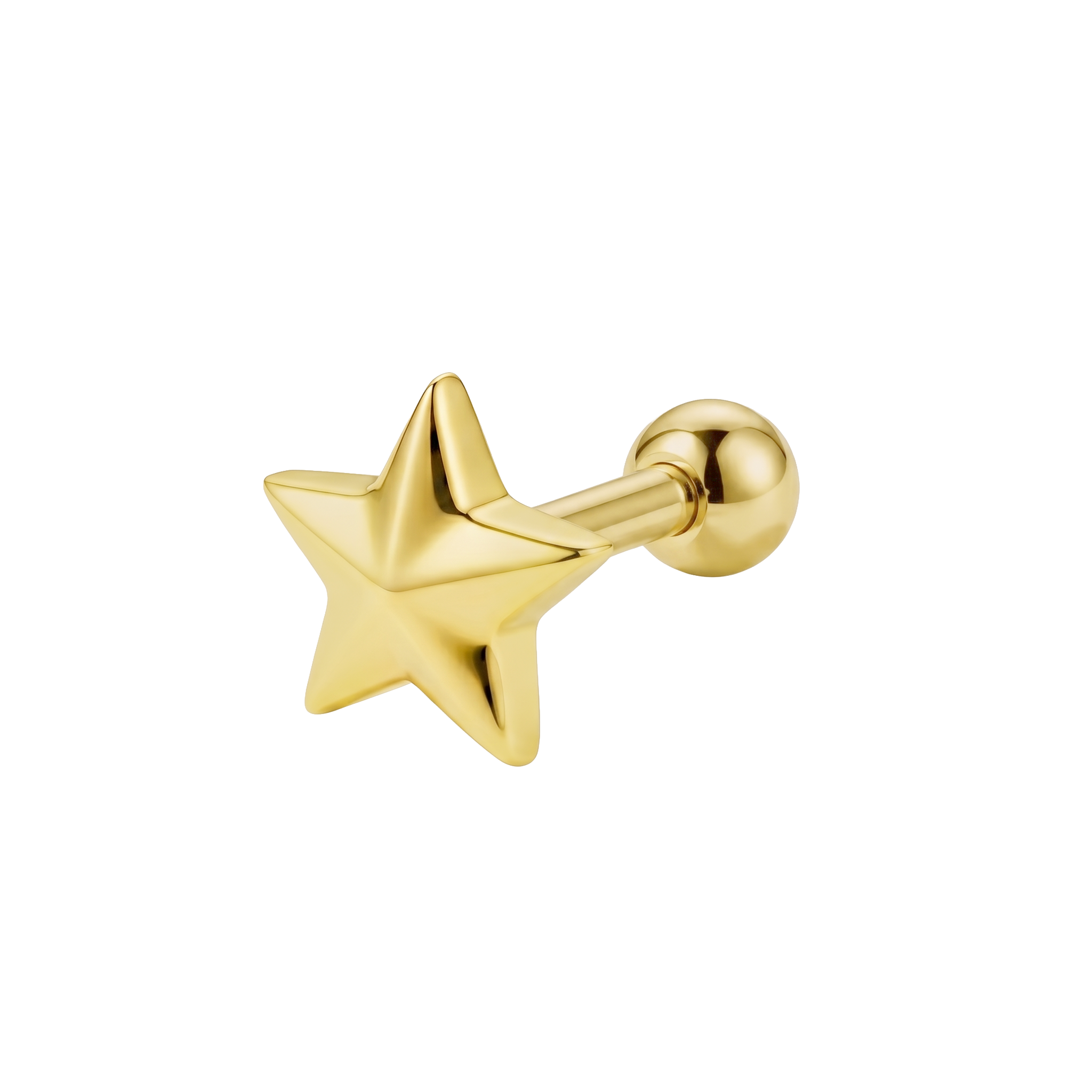 Plain Star Helix Ear Piercing TIP-3757