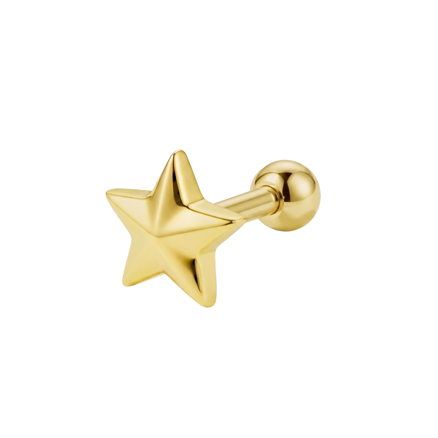 Plain Star Helix Ear Piercing TIP-3757