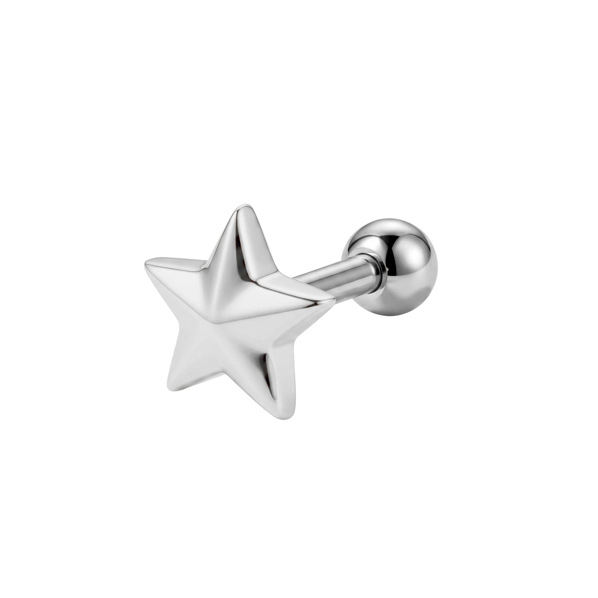 Plain Star Helix Ear Piercing TIP-3757