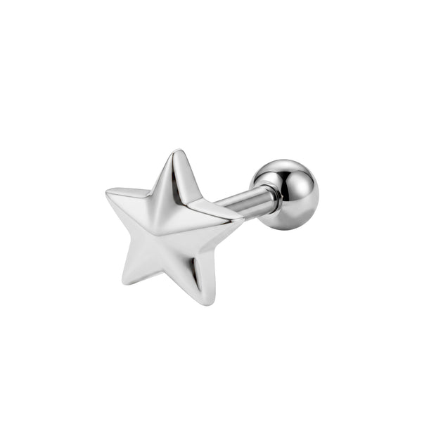 Plain Star Helix Ear Piercing TIP-3757