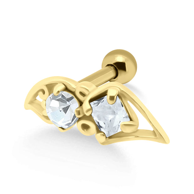 Petal Wing Sparkle Helix Ear Piercing TIP-931