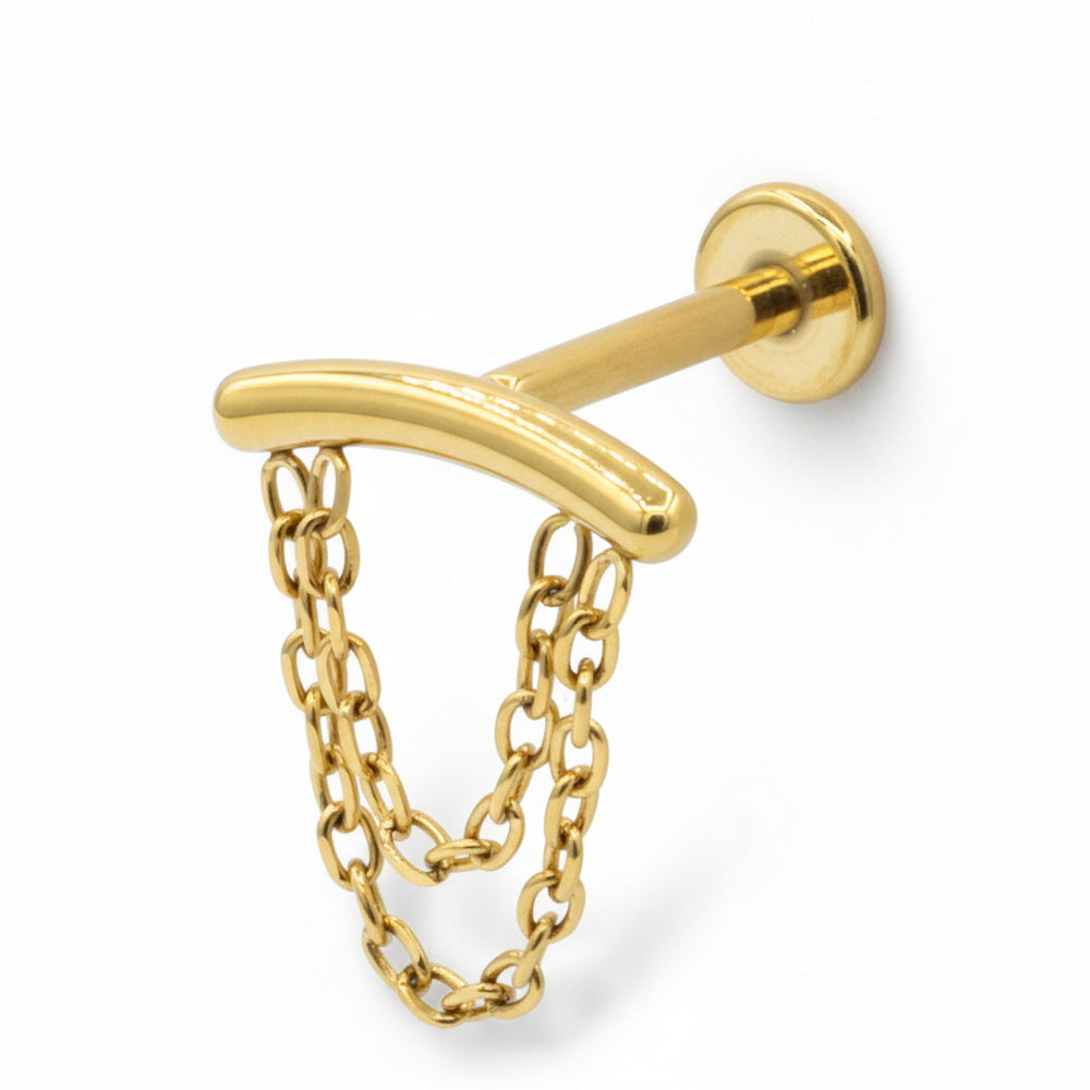 Titanium Chain Style Helix Ear Piercing TLBP-009