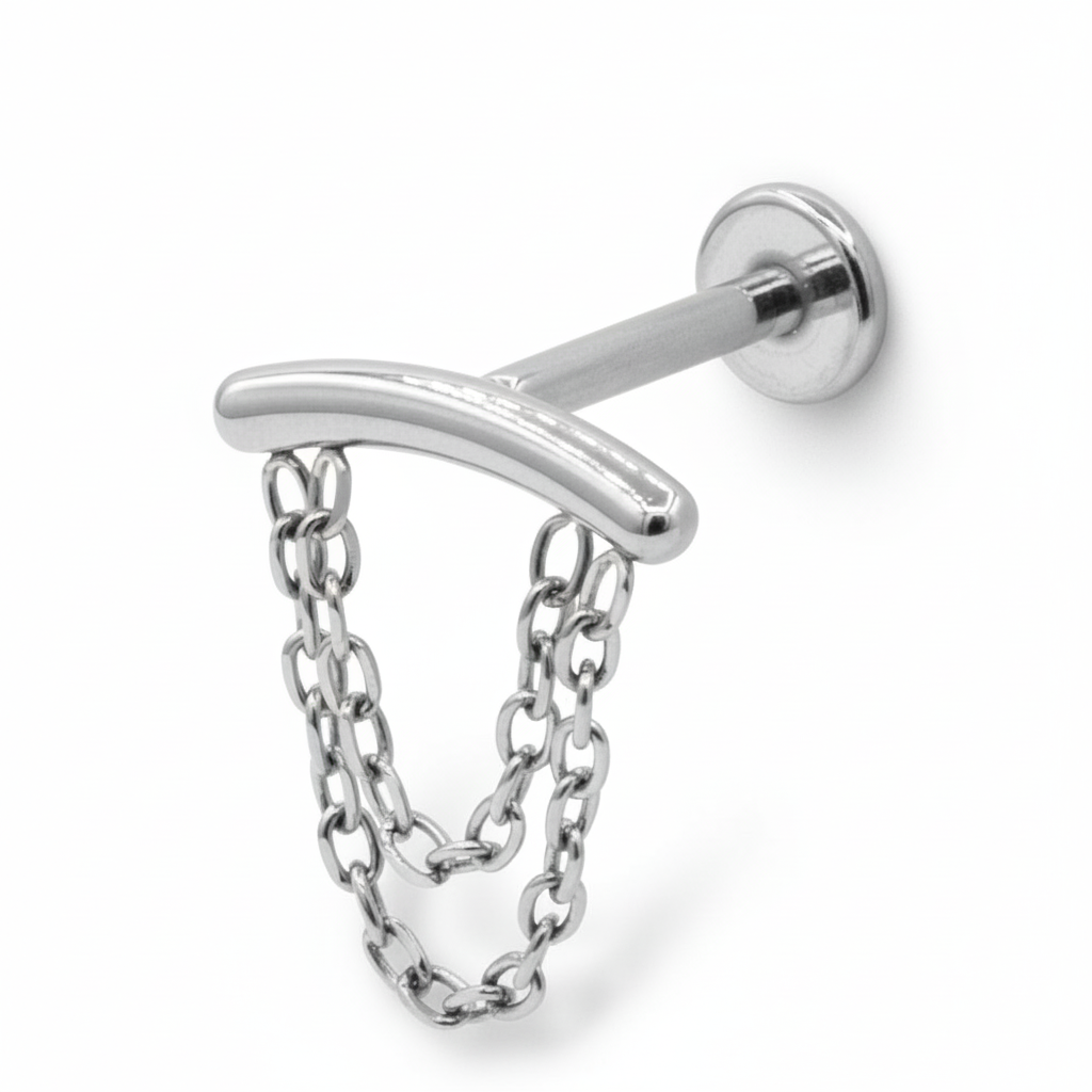 Titanium Chain Style Helix Ear Piercing TLBP-009