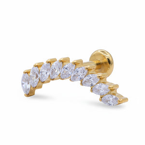 Titanium Radiant Curve Helix Ear Piercing TLB-014