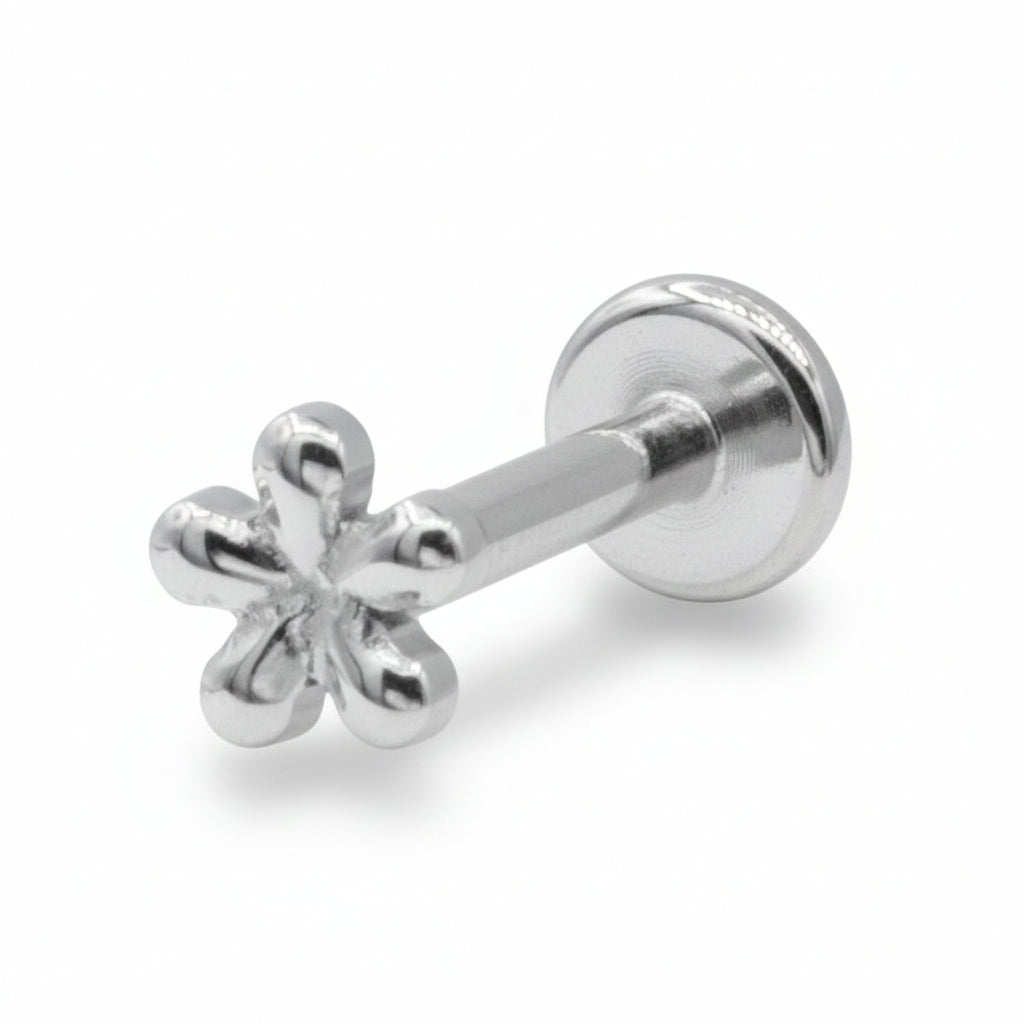 Titanium Flower Helix Ear Piercing TLBP-017