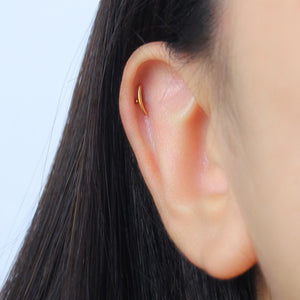 Titanium Curved Helix Ear Piercing TLB-019