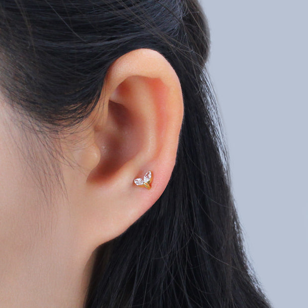 Titanium Crystal Graceful Gleam Helix Ear Piercing TLB-024