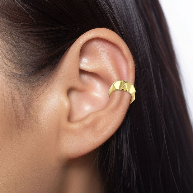 Geometric Faceted Ear Cuff EC-515