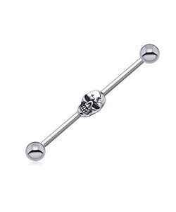 Skull on Industrial Piercing INDR-114