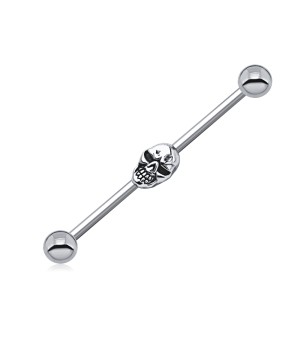 Skull on Industrial Piercing INDR-114