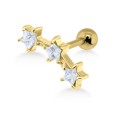 Triple Stars Helix Ear Piercing TIP-2127