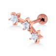 Triple Stars Helix Ear Piercing TIP-2127